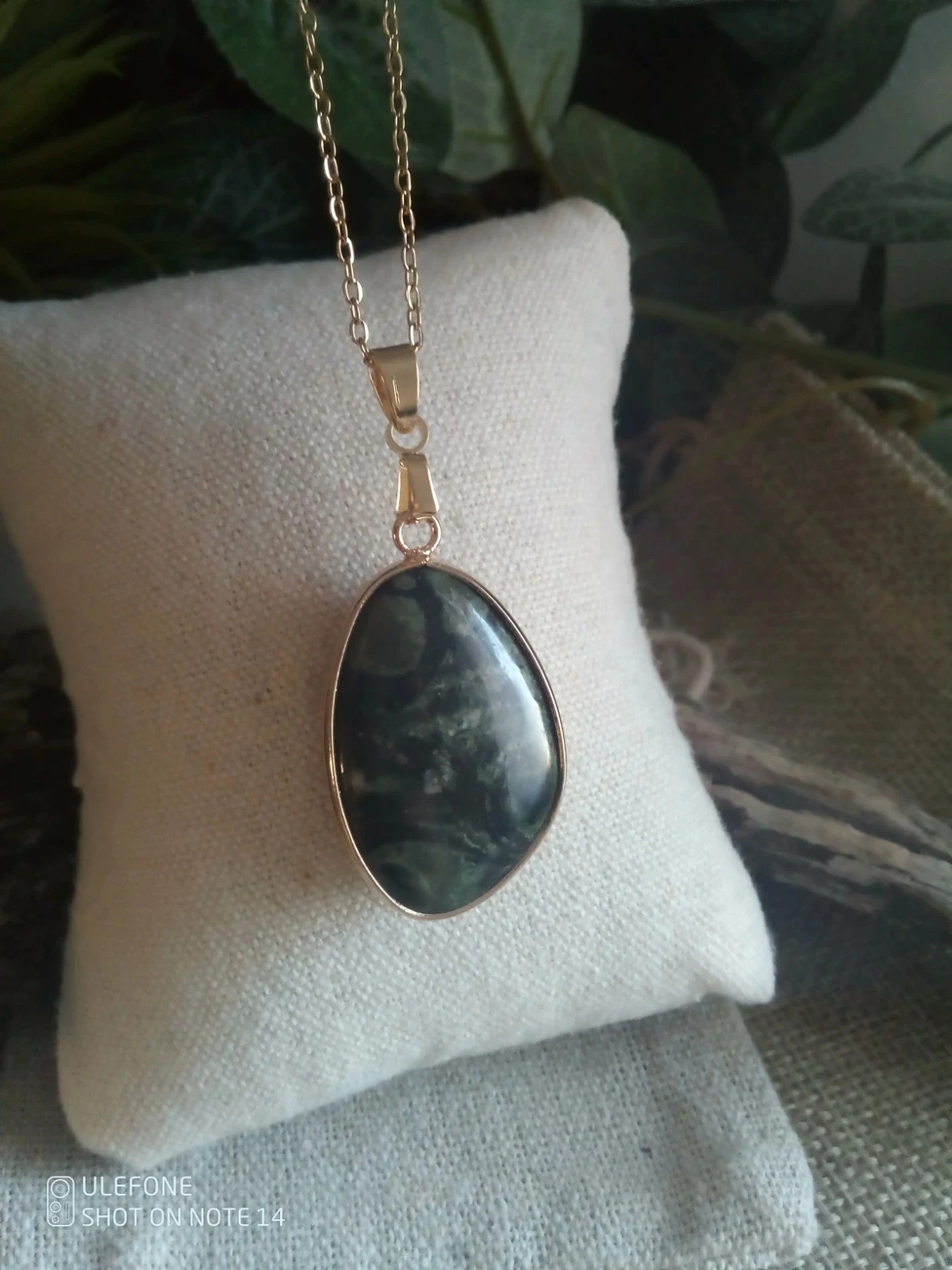 Collier jaspe kambala pierre naturelle – photo 2